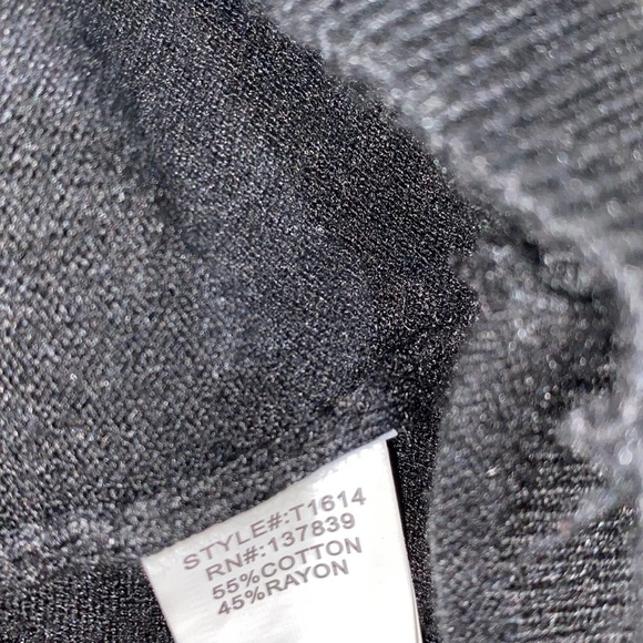 DREAMERS black sweater lattice back size medium/large - Picture 8 of 9